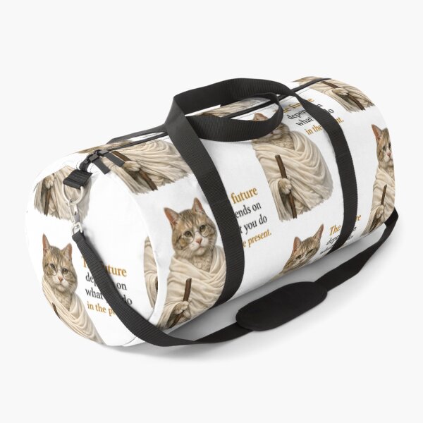 Item preview, Gandhi Inspired Cat Quote Art – The Future Depends on What We Do in the Present designed and sold by Donsean22.