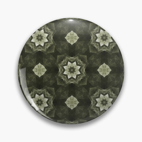 Item preview, Cottage Patchwork Star Mandala Pattern in Grass Green designed and sold by Artistestella.