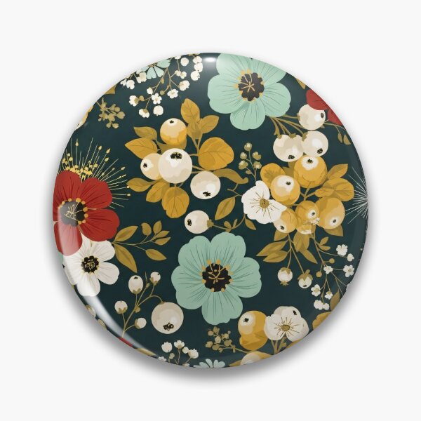 Item preview, Cottagecore Folk Floral Pattern designed and sold by PixorStudio.