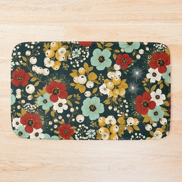 Item preview, Cottagecore Folk Floral Pattern designed and sold by PixorStudio.