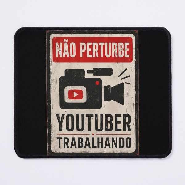 Item preview, Não Perturbe - Youtuber Trabalhando designed and sold by StudioRedKoala.