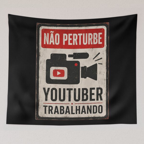 Artikelvorschau, Não Perturbe – Youtuber Trabalhando entworfen und verkauft von StudioRedKoala.