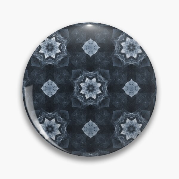 Item preview, Cottage Patchwork Star Mandala Pattern in Navy Blue designed and sold by Artistestella.