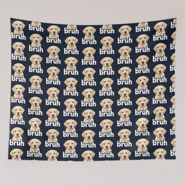 Item preview, Labrador Retriever Bruh Funny Dog Lover Meme Tee designed and sold by ChinkyCat Official.