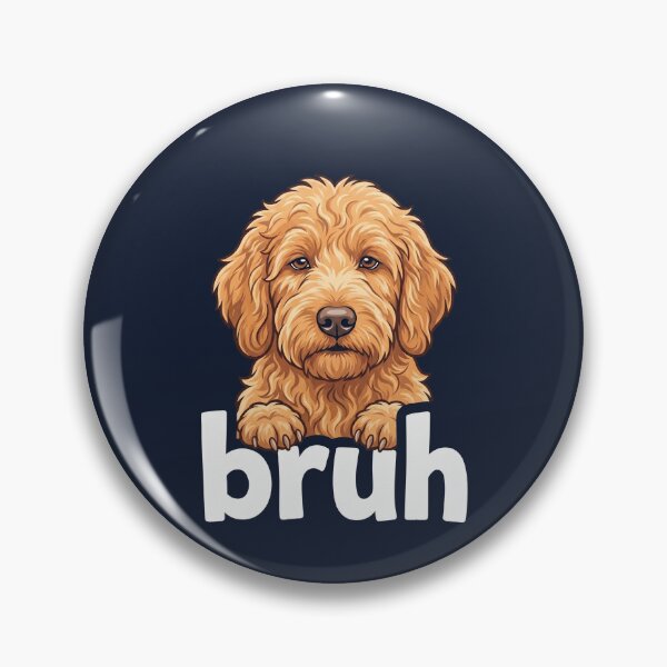 Item preview, Goldendoodle Bruh Funny Dog Lover Meme Fluffy Art Tee designed and sold by ChinkyCat Official.