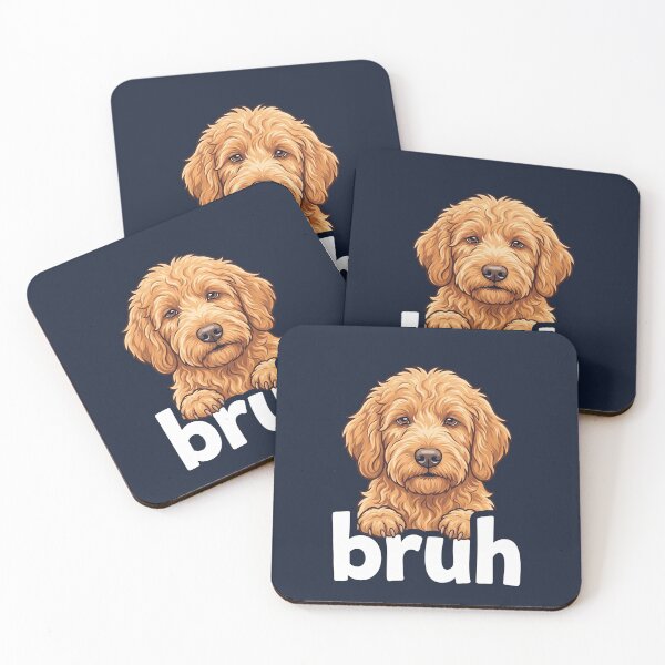Item preview, Goldendoodle Bruh Funny Dog Lover Meme Fluffy Art Tee designed and sold by ChinkyCat Official.
