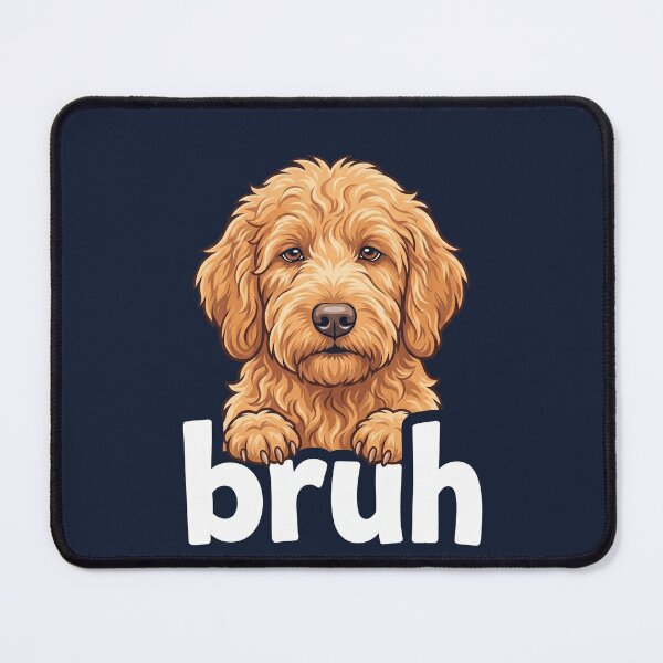 Item preview, Goldendoodle Bruh Funny Dog Lover Meme Fluffy Art Tee designed and sold by ChinkyCat Official.