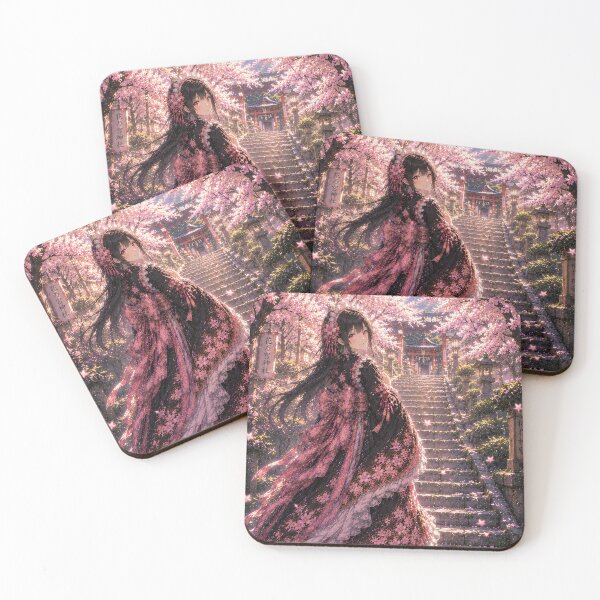 Item preview, Blossom Covered Stone Steps designed and sold by Hidden Japan Coloring Book.