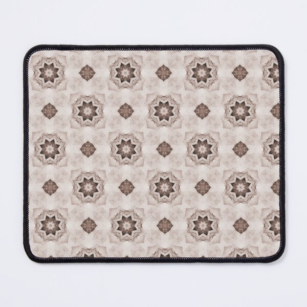 Item preview, Cottage Patchwork Star Mandala Pattern in Brown designed and sold by Artistestella.