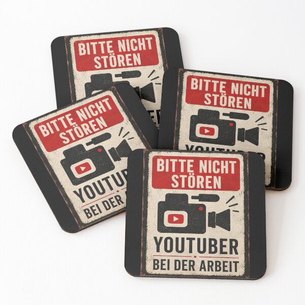 Artikelvorschau, Bitte Nicht Stören - Youtuber bei der Arbeit entworfen und verkauft von StudioRedKoala.