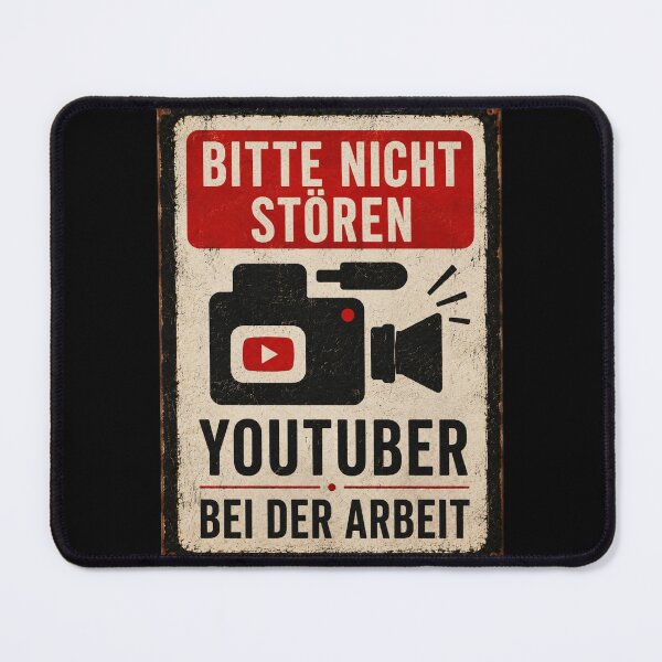 Artikelvorschau, Bitte Nicht Stören - Youtuber bei der Arbeit entworfen und verkauft von StudioRedKoala.