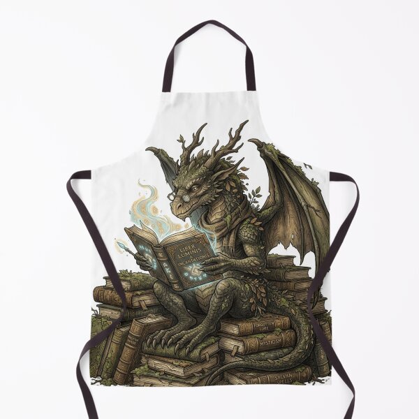Item preview, Bookish Forest Dragon Reading - Dark Academia Fantasy designed and sold by Retro Mood Co.
