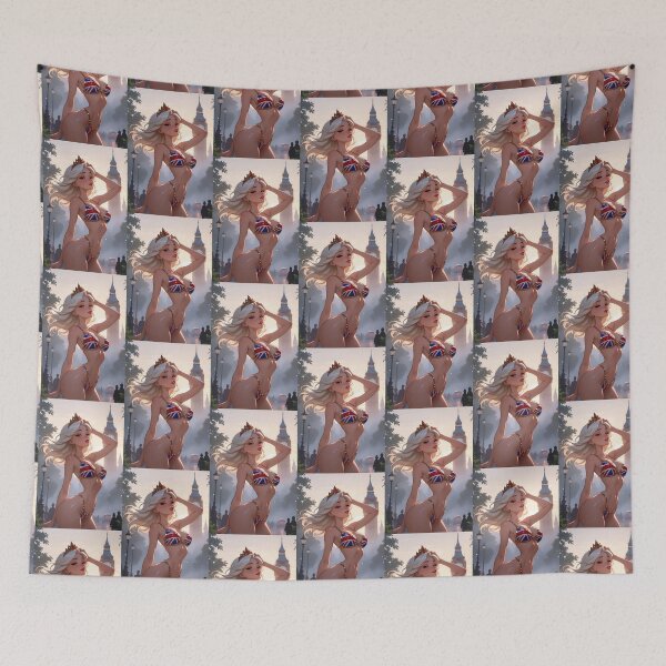 Item preview, London Pinup Union Jack Bikini Big Ben designed and sold by HappyOops.