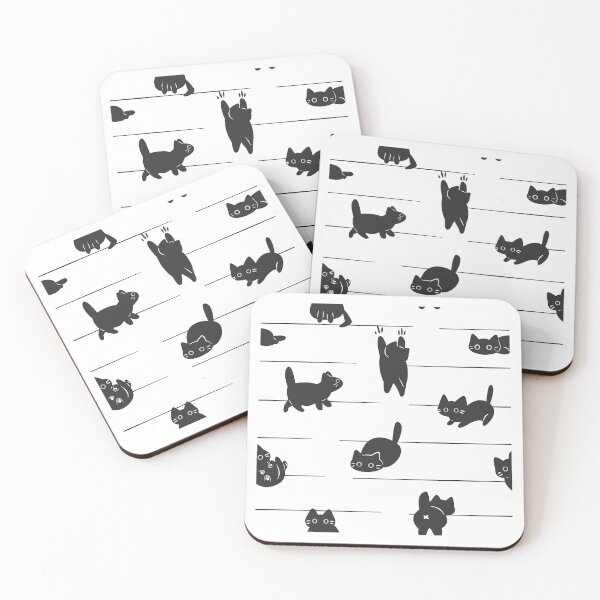 Item preview, Black Cat Walking the Line designed and sold by DelicateBalance.