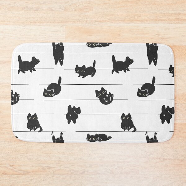 Item preview, Black Cat Walking the Line designed and sold by DelicateBalance.