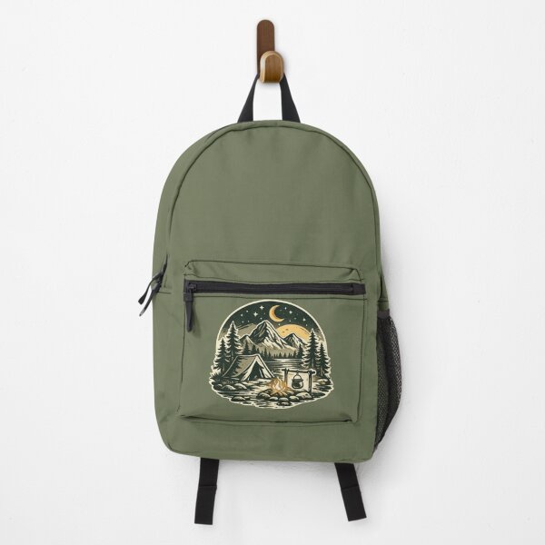 Item preview, Vintage Camping Mountain Night Scene designed and sold by Corvoria.