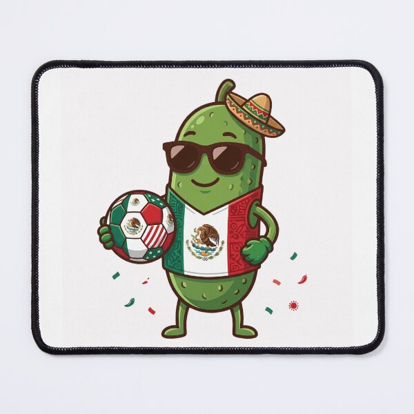 Item preview, Mexico Soccer Pickle Funny Mexican Football Fan Sombrero Graphic designed and sold by Basma Designs | Funny Shirts, Stickers & Mugs.