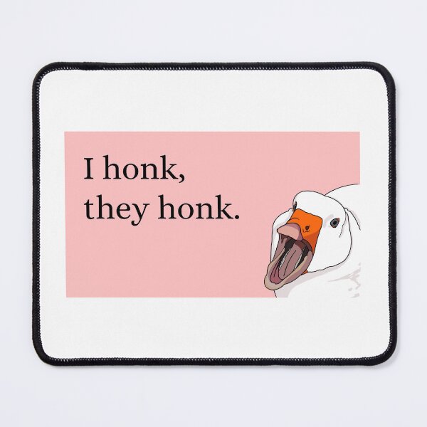 Item preview, “I Honk, They Honk” Yelling Goose v.1 Pink designed and sold by HipGrandma.