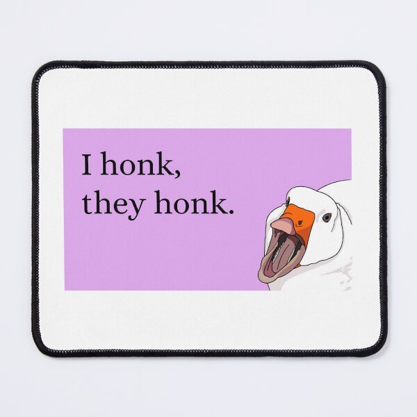 Item preview, “I Honk, They Honk” Yelling Goose v.1 Purple designed and sold by HipGrandma.