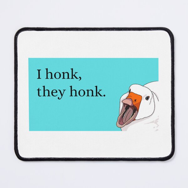 Item preview, “I Honk, They Honk” Yelling Goose v.1 Blue designed and sold by HipGrandma.