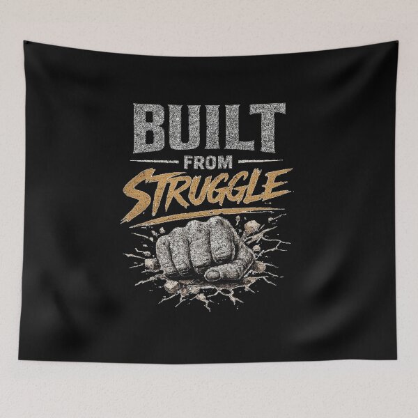 Item preview, Built From Struggle Motivation T-Shirt Powerful Mindset Design designed and sold by tupuedesmas.
