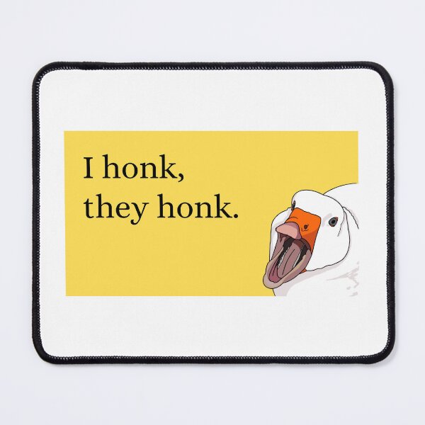 Item preview, “I Honk, They Honk” Yelling Goose v.1 Yellow designed and sold by HipGrandma.