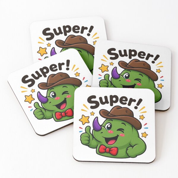 Item preview, Super Triceracorn Thumbs Up Cute Cowboy Dinosaur  designed and sold by ZazuCo.