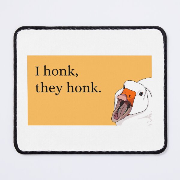 Item preview, “I Honk, They Honk” Yelling Goose v.1 Orange designed and sold by HipGrandma.