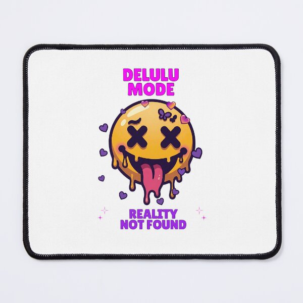 Item preview, Delulu Mode Reality Not Found Funny Melting Emoji Design designed and sold by Y2kSurge.