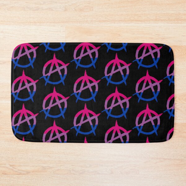 Item preview, Bisexual Flag Anarchy Logo designed and sold by LikeAHurricane.