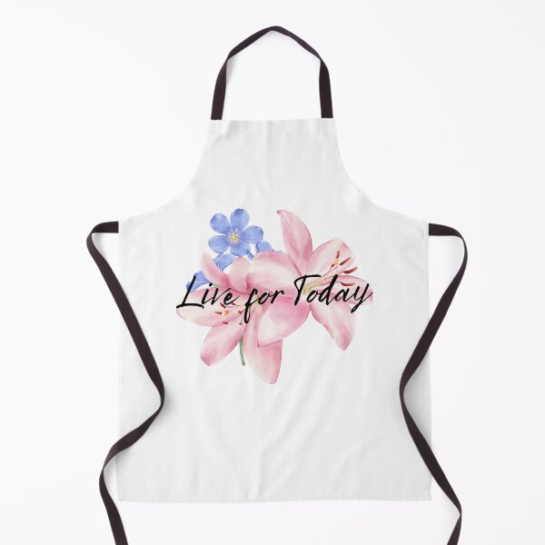 Item preview, Live For Today Pink Lily Watercolour Floral Quote designed and sold by Fantacaroo Designs.