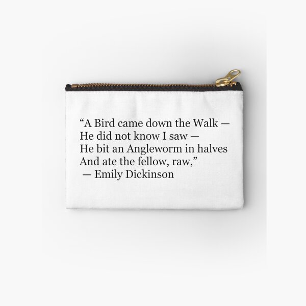 Item preview, A Bird Came Down the Walk | Emily Dickinson Poetry Quote designed and sold by The Prose Atelier.