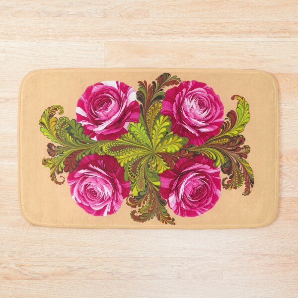 Item preview, Zhostovo Rose Folk Painting designed and sold by PixorStudio.