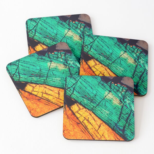 Item preview, Mineral art thin section geological photograph of Epidote designed and sold by MineralPhotos.
