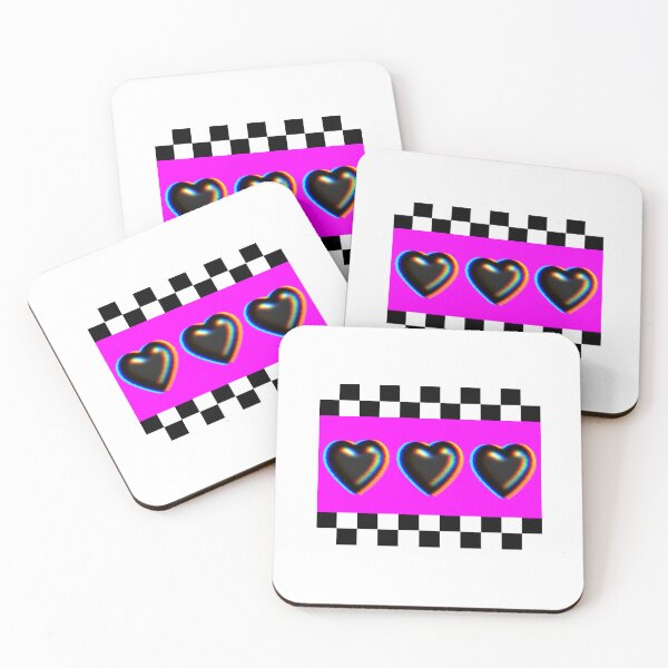 Item preview, Cute black hearts designed and sold by kanaehonkawa.