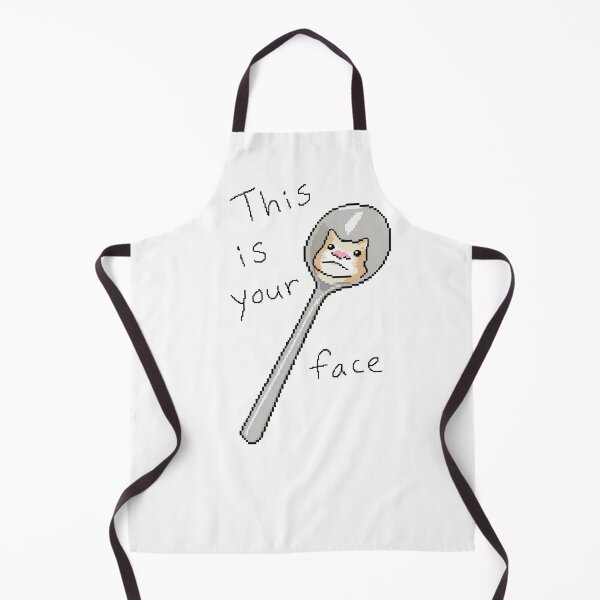 Item preview, This Is Your Face Spoon Cat Pixel Art designed and sold by Pixel Animal.