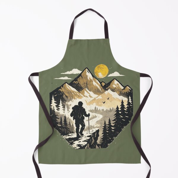 Item preview, Mountain Hiking Sunset Backpacker designed and sold by Corvoria.