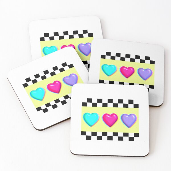 Item preview, Cute colorful hearts designed and sold by kanaehonkawa.