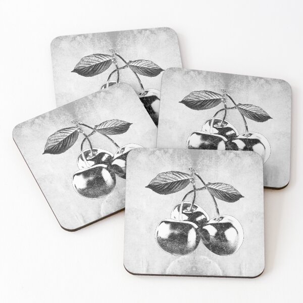 Item preview, Dark Cherries Three Fruit Stem Leaves Botanical Still Life designed and sold by Ghoul Enterprises.