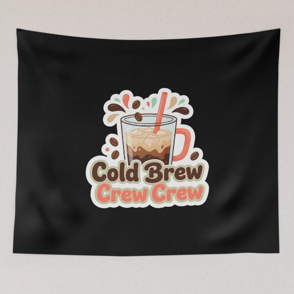 Item preview, Cold Brew Crew Cute Iced Coffee designed and sold by Sketchlegacy.