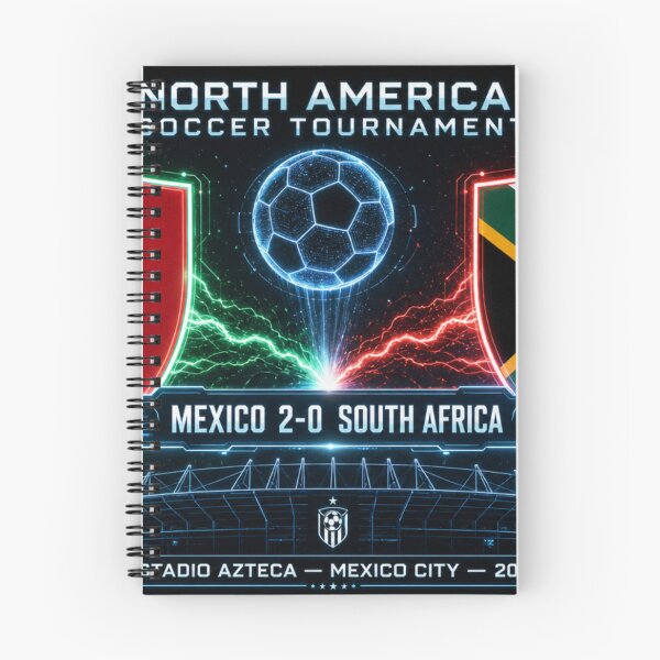 Item preview, Mexico vs South Africa Soccer Match Neon Artwork designed and sold by BrickByDream.