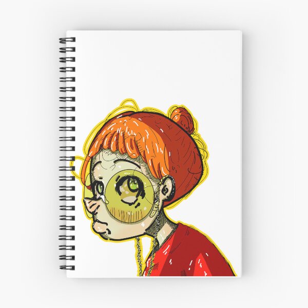Item preview, Orange Hair Anime Girl Aesthetic Expressionless Girl Illustration designed and sold by Yuki80.