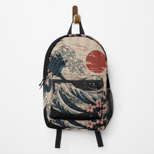 Item preview, Crimson Sunrise Over the Great Wave designed and sold by Desingalejandro.