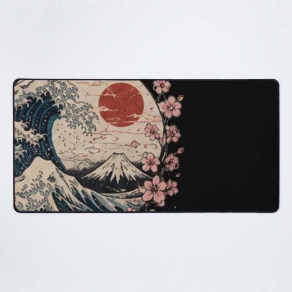 Item preview, Crimson Sunrise Over the Great Wave designed and sold by Desingalejandro.