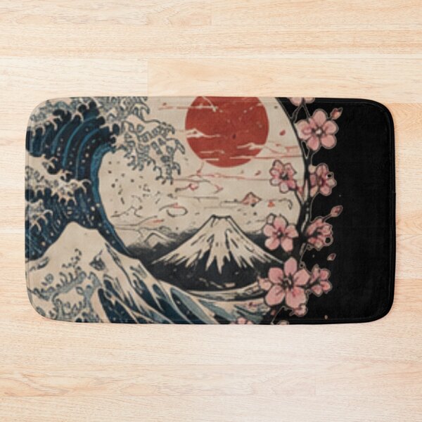 Item preview, Crimson Sunrise Over the Great Wave designed and sold by Desingalejandro.