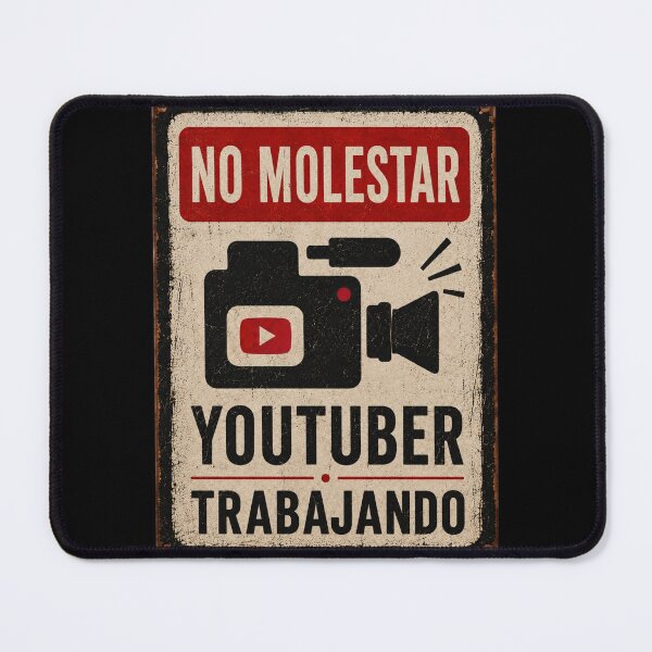 Item preview, No Molestar - Youtuber Trabajando designed and sold by StudioRedKoala.