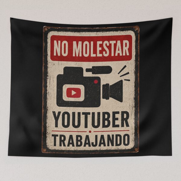 Artikelvorschau, Kein Molestar - Youtuber Trabajando entworfen und verkauft von StudioRedKoala.