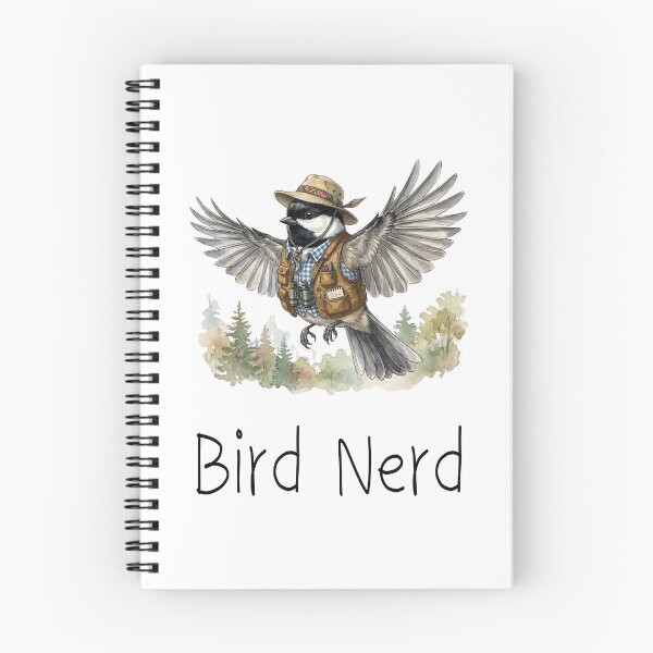 Item preview, Bird Nerd Chickadee - Cute Watercolor Birdwatching designed and sold by Ink & Void Co..