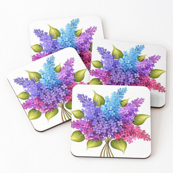 Item preview, Vibrant Lilac Bouquet Watercolor designed and sold by PixorStudio.