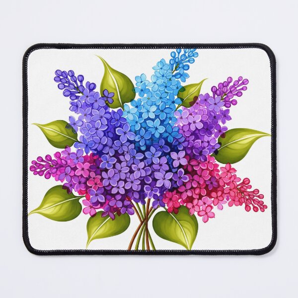 Item preview, Vibrant Lilac Bouquet Watercolor designed and sold by PixorStudio.